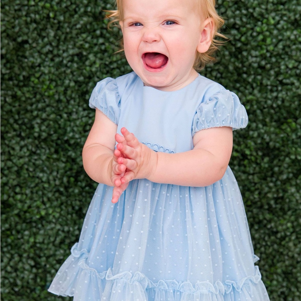 Charming Blue Kids Formal Dress